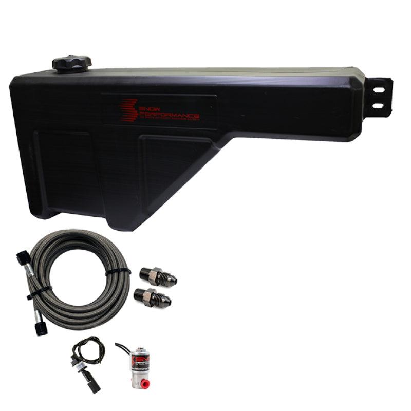 Snow Performance Water Tank Upgrade 10gal (w/Braided SS Line/Brackets/Solenoid/4AN Fittings) - BOLT Motorsports