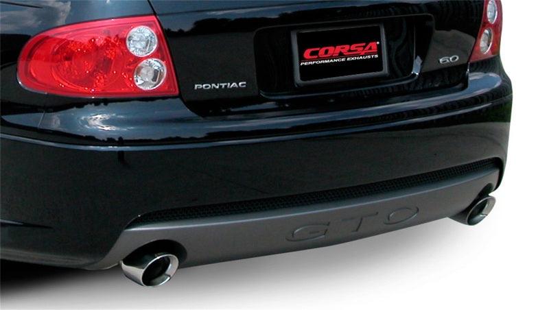 CORSA Performance - 05-06 Pontiac GTO 6.0L V8 2.5in Sport Cat-Back + XPipe Exhaust Polished Tips on BOLTMotorsports