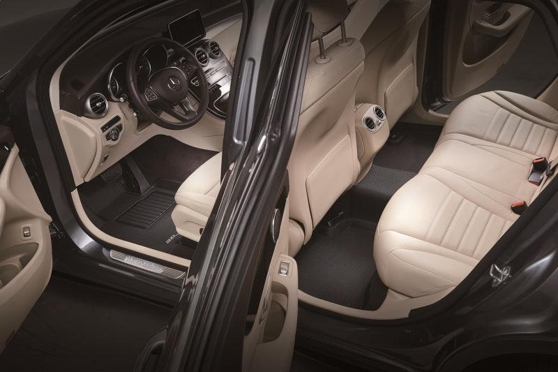 Load image into Gallery viewer, 3D MAXpider 3D MAXpider 20-22 Mercedes-Benz GLE-Class 5-Seat Kagu 1st & 2nd Row Floormat - Black - BoltMotorsports