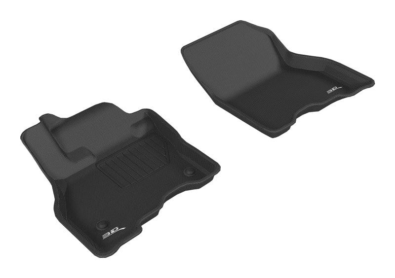 Load image into Gallery viewer, 3D MAXpider 3D MAXpider 2013-2019 Nissan Leaf Kagu 1st Row Floormat - Black - BoltMotorsports