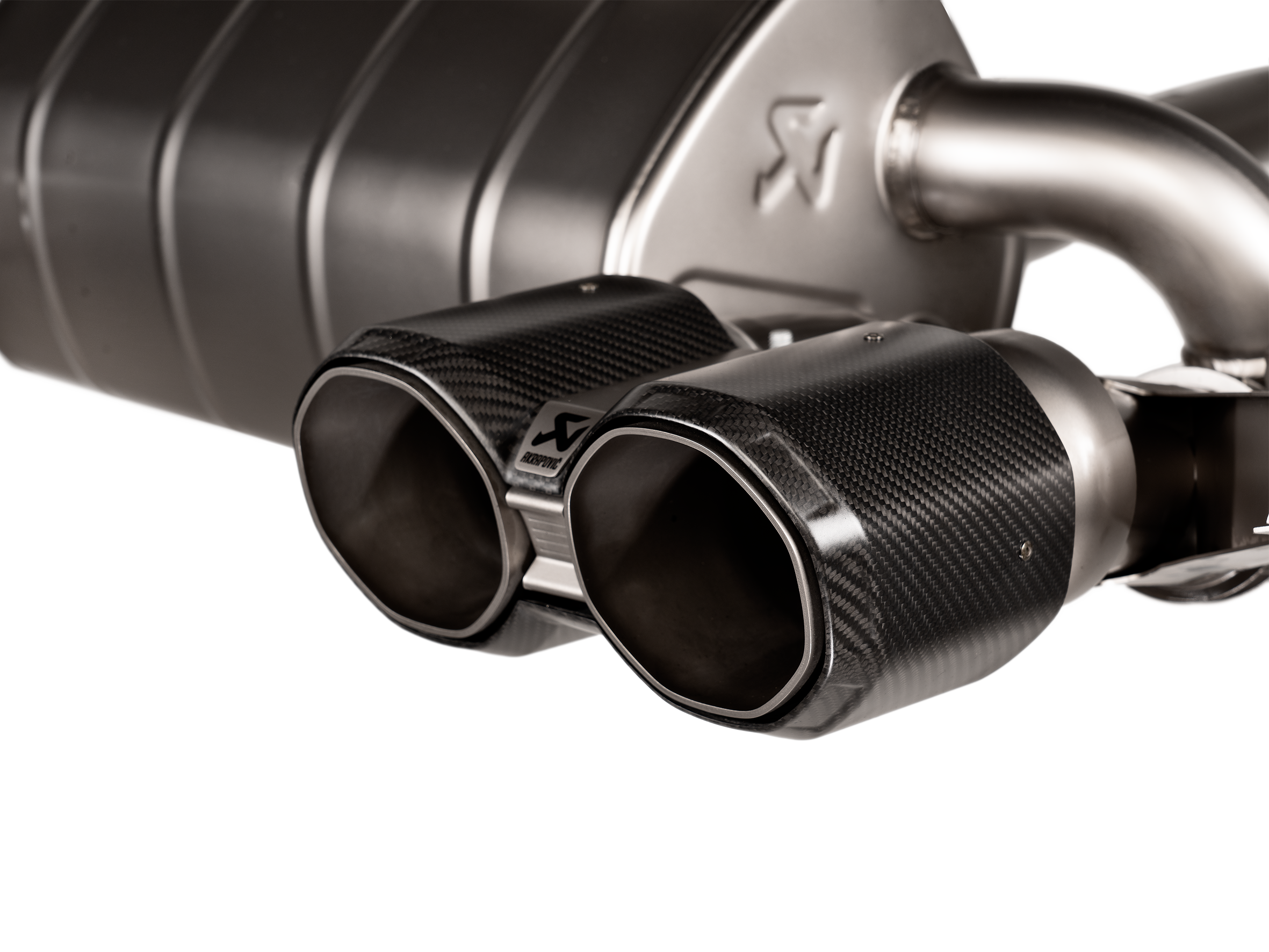 Akrapovic - 2023 BMW M2 (G87) Slip-On Line (Titanium) (Req. Tips) close up view on BOLTMotorsports