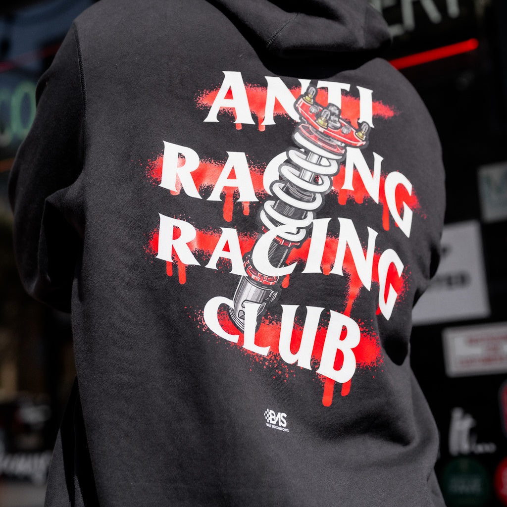 BOLTMotorsports Anti-Racing Racing Club Hoodie on BOLTMotorsports