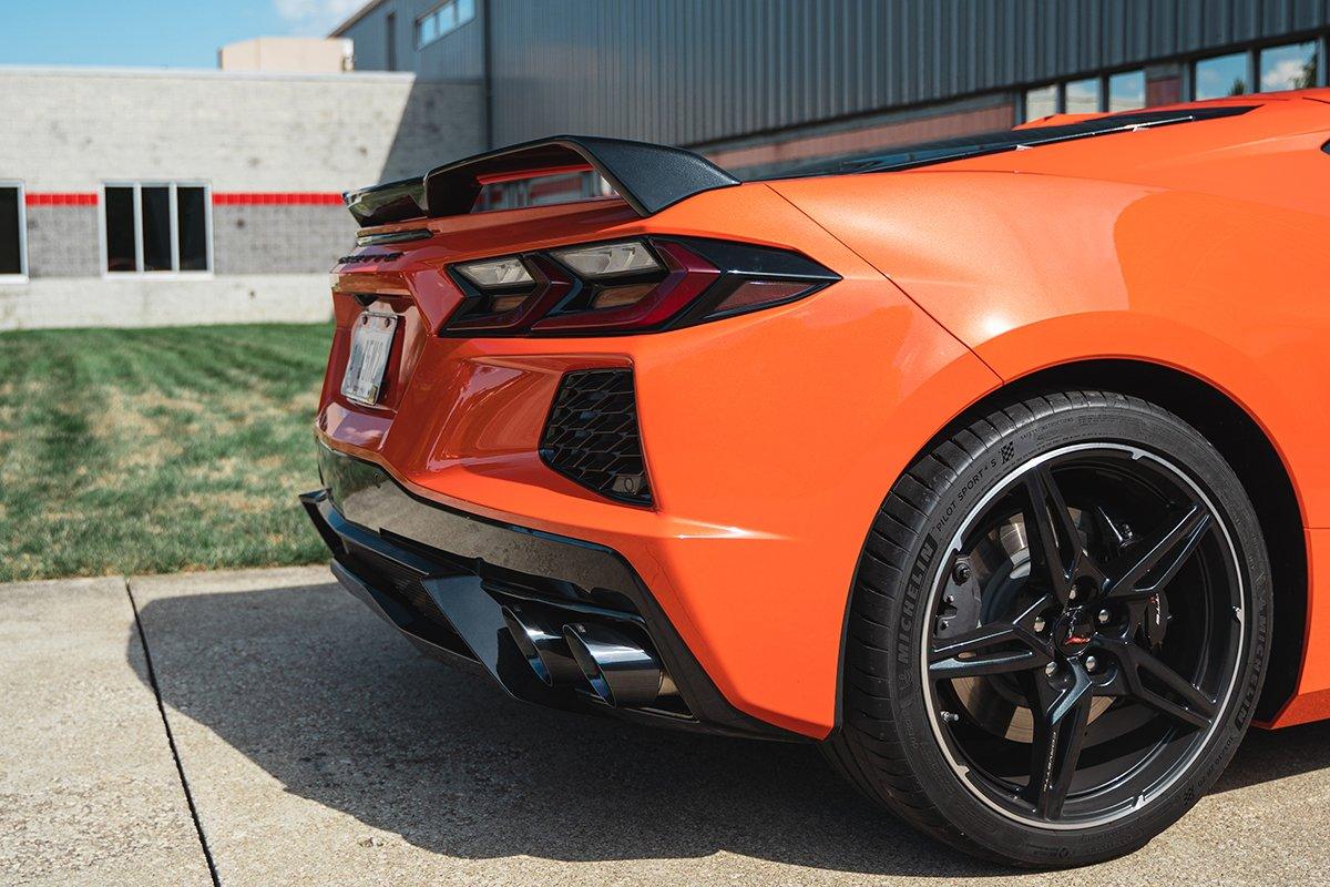 CORSA Performance - 2020 Corvette C8 3in Xtreme Cat-Back Exhaust 4.5in Pol Quad Tips - Deletes stock AFM Valve on BOLTMotorsports