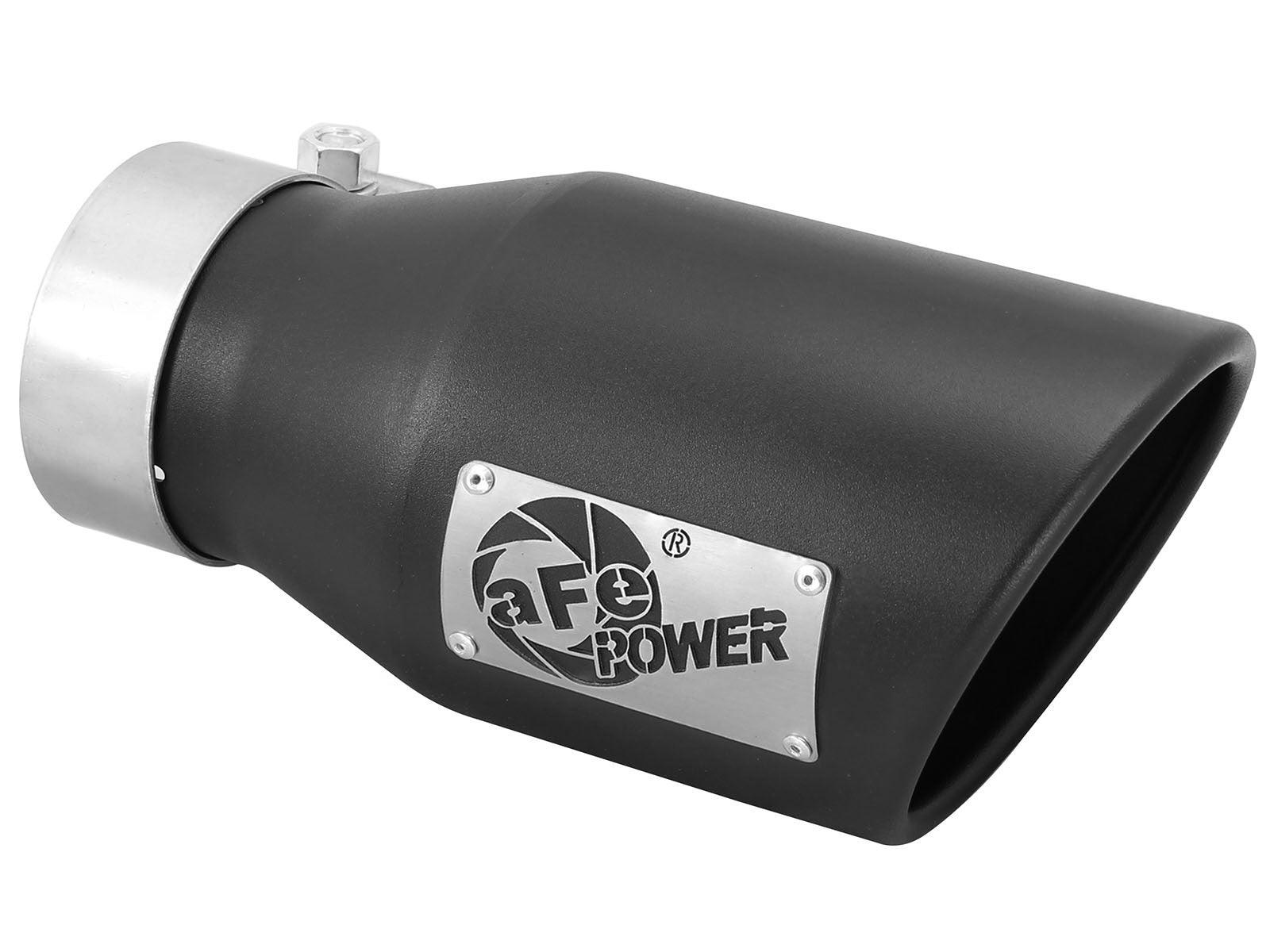aFe - 2021+ Jeep Gladiator V6-3.0L (td) Vulcan Series 3in 304 SS DPF-Back Exhaust System - Black Tip finish on Bolt Motorsports