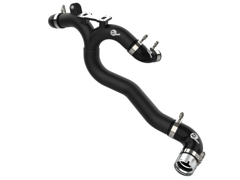 aFe - Kia Stinger 18-22 V6-3.3L (tt) BladeRunner Hot Charge Pipe- Black on BOLTMotorsports