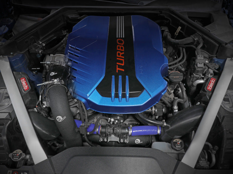aFe - Kia Stinger 18-22 V6-3.3L (tt) BladeRunner Hot Charge Pipe- Black on BOLTMotorsports