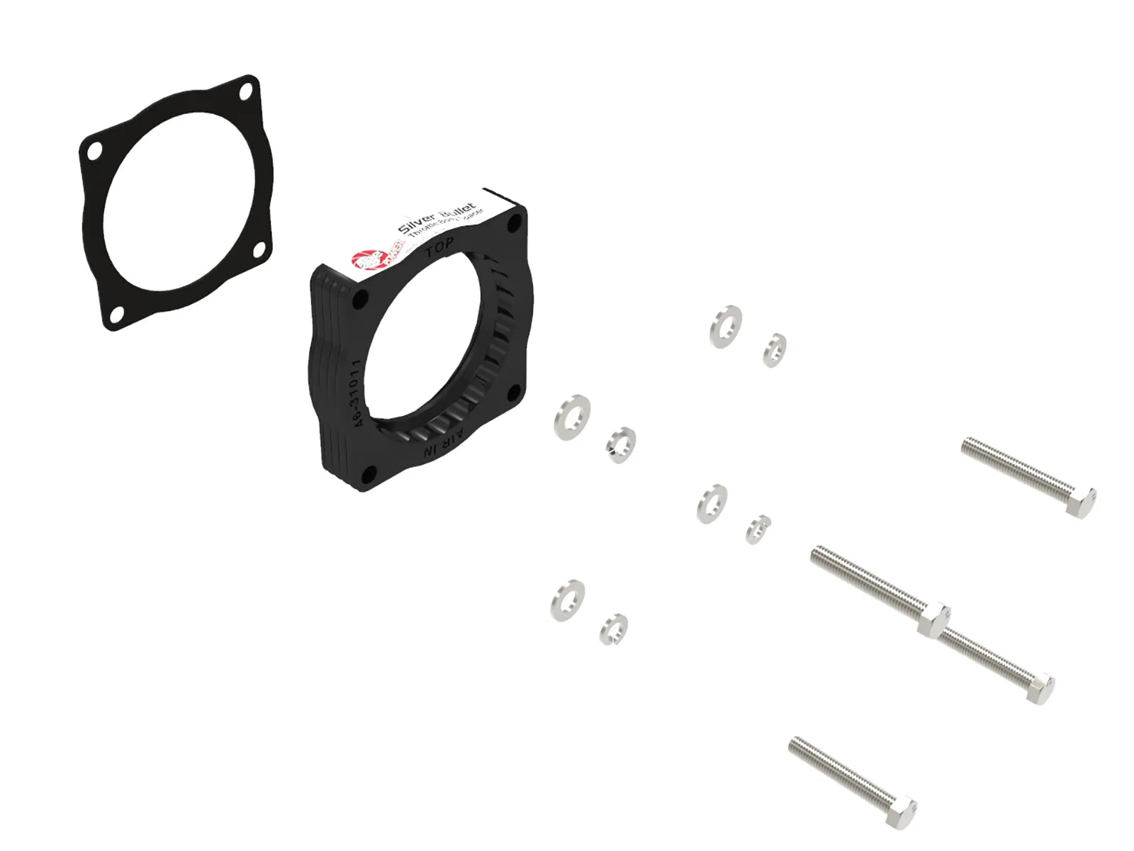 aFe - Silver Bullet Throttle Body Spacer 07-13 BMW 328i (E90/E91/E92/E93) L6-3.0L N52 on BOLT Motorsports