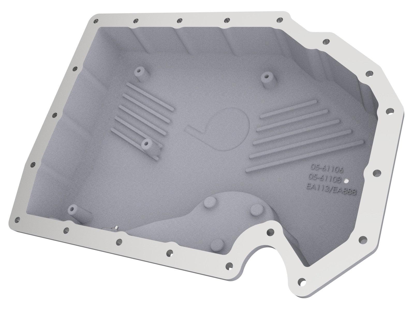 aFe 05-19 VW 1.8L/2.0L w/o Oil Sensor Engine Oil Pan Raw POWER Street Series w/ Machined Fins back side on Bolt Motorsports