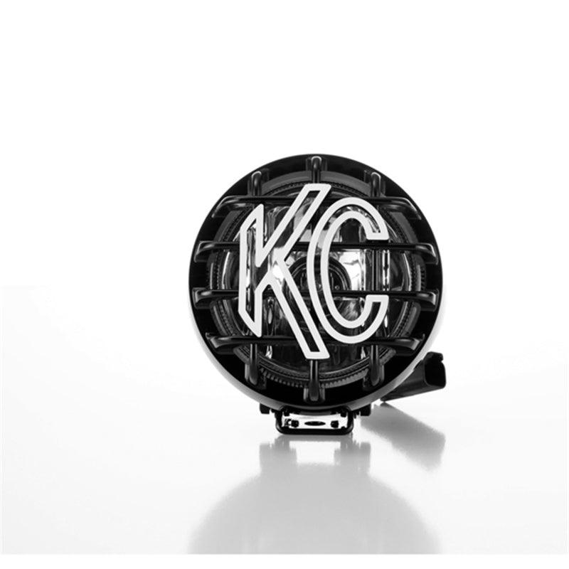 KC HiLiTES Rally 400 4in. Round Halogen Light 55w Spread Beam (Single) - Black - BOLT Motorsports