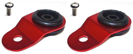 Torque Solution Torque Solution Radiator Mount Combo with Inserts (RED) : Mitsubishi Evolution 7/8/9 - BoltMotorsports