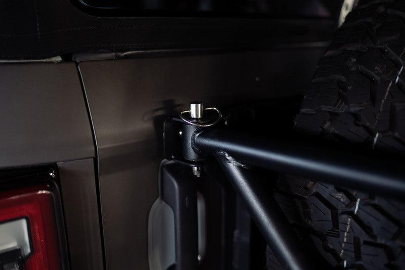 DV8 Offroad 21-23 Ford Bronco Spare Tire Guard & Accessory Mount - BOLT Motorsports