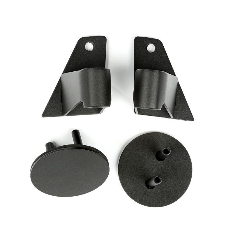 Rugged Ridge 07-18 Jeep Wrangler JK Textured Black Mirror Relocation Brackets - BOLT Motorsports