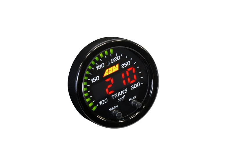 AEM X-Series Temperature 100-300F Gauge Kit (ONLY Black Bezel and Water Temp. Faceplate) - BOLT Motorsports