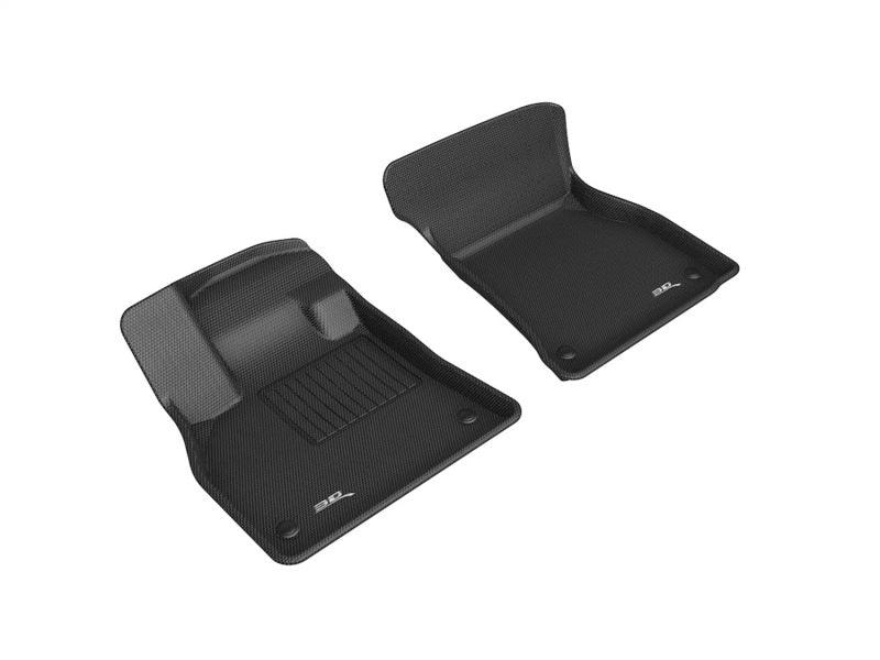 3D MAXpider 3D MAXpider 19-21 Audi E-Tron Kagu 1st Row Floormats - Black - BoltMotorsports