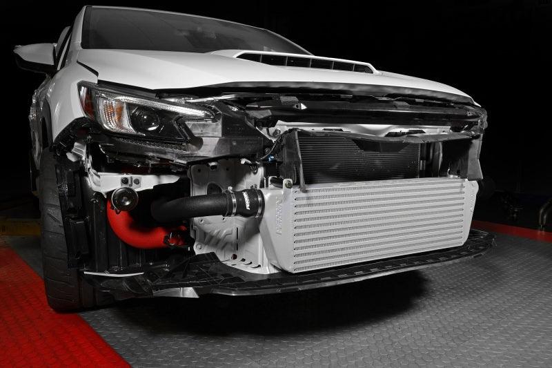Perrin Performance Perrin 22-23 Subaru WRX Front Mount Intercooler Kit (Black Tubes & Silver Core) - BoltMotorsports