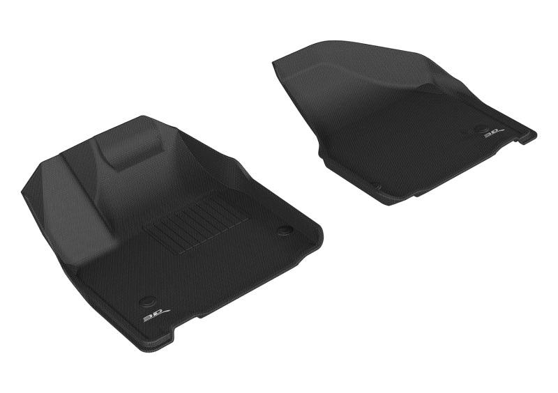 3D MAXpider 2017-2020 Chrysler Pacifica/Voyager Kagu 1st Row Floormat - Black - BOLT Motorsports
