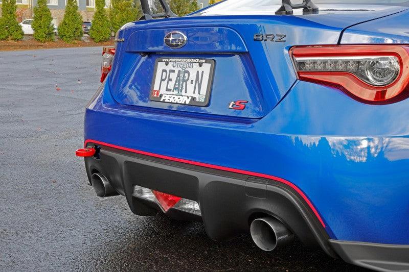 Perrin 13-20 & 2022 Subaru BRZ / 13-16 Scion FRS / 17-20 Toyota 86 Tow Hook Kit (Rear) - Red - BOLT Motorsports