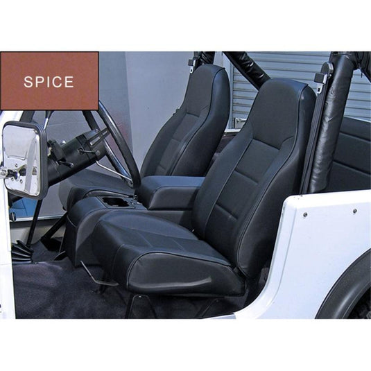 Rugged Ridge Rugged Ridge High-Back Front Seat Non-Recline Spice 76-02 CJ&Wran - BoltMotorsports