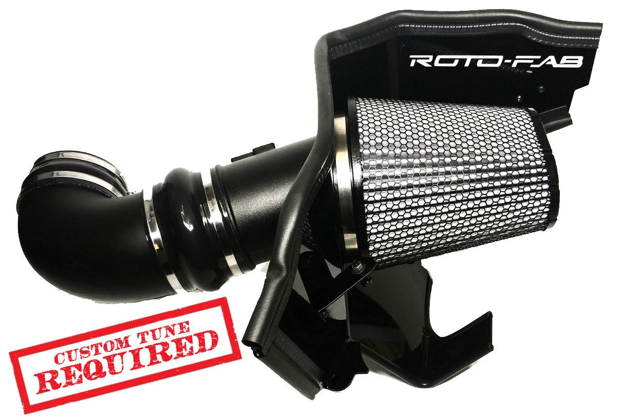 2016-23 Camaro SS With Whipple Supercharger Cold Air Intake With Dry Filter front view on Bolt Motorsports