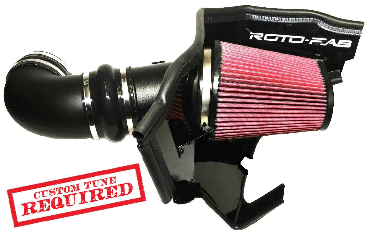 2016-23 Camaro SS With Whipple Supercharger Cold Air Intake With Oiled Filter front view on Bolt Motorsports 