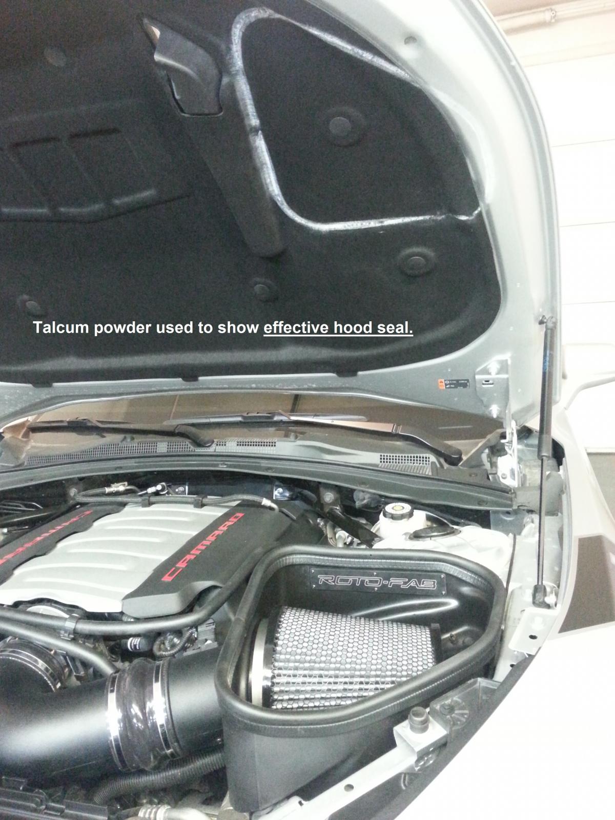 2016-24 Camaro SS With Sound Tube Delete Cold Air Intake With Dry Filter inside engine bay right side on Bolt Motorsports