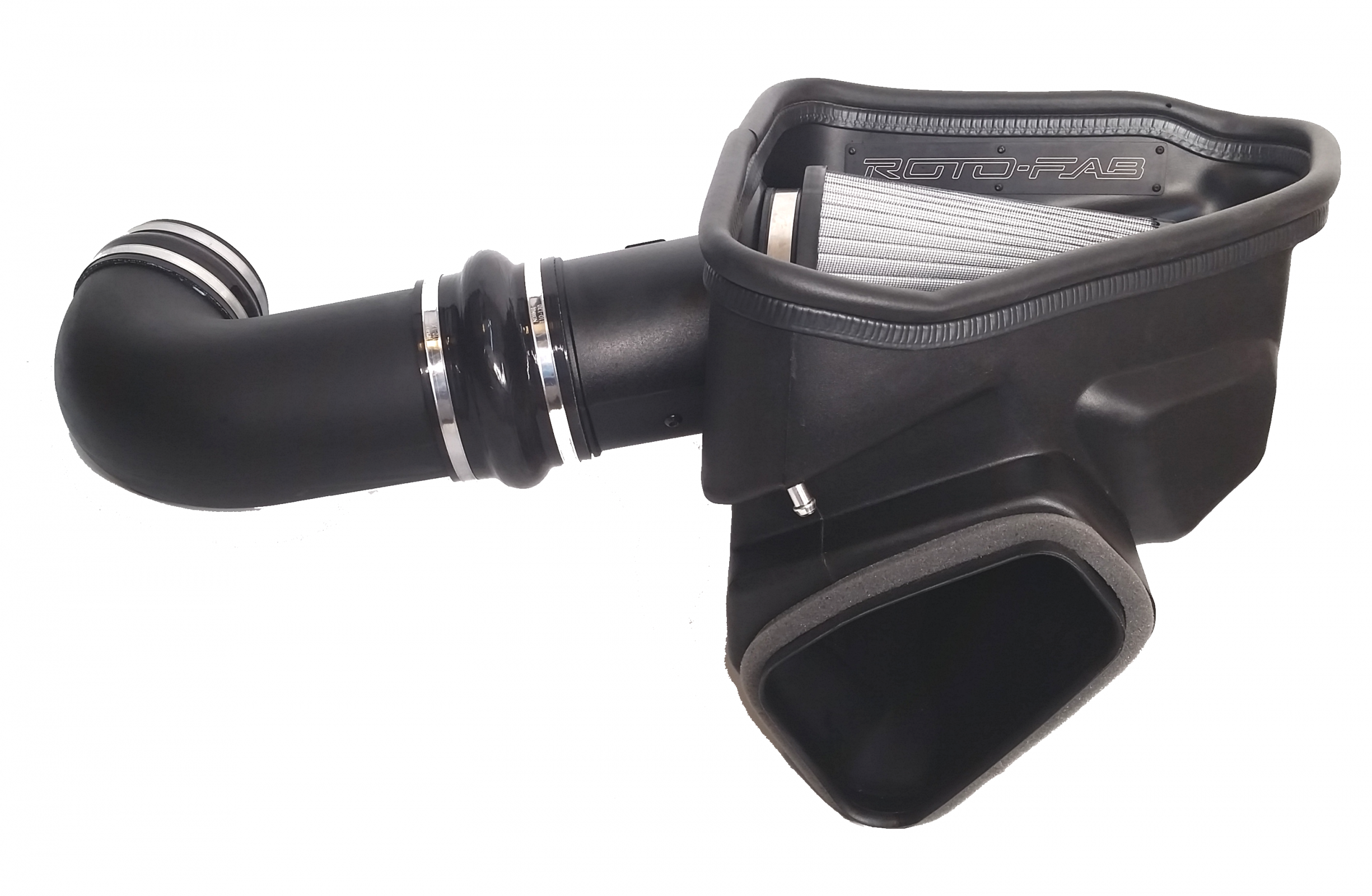 2016-24 Camaro SS With Sound Tube Delete Cold Air Intake With Dry Filter side view on Bolt Motorsports