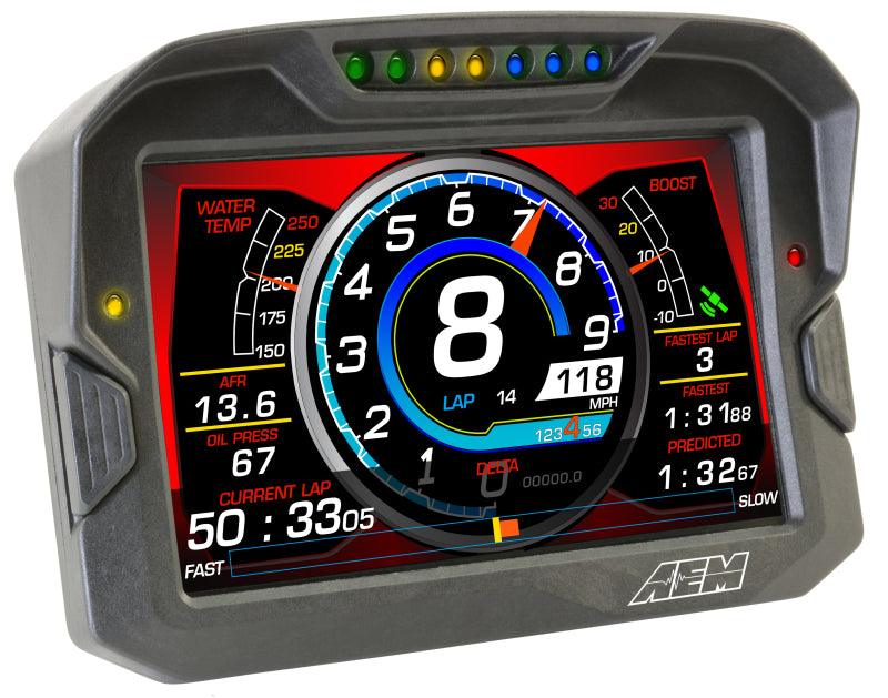 AEM CD-7 Non Logging GPS Enabled Race Dash Carbon Fiber Digital Display w/o VDM (CAN Input Only) - BOLT Motorsports