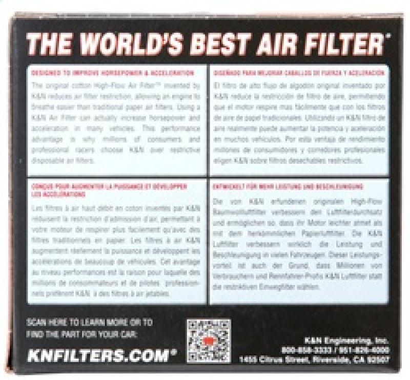 K&N Engineering K&N Universal Rubber Filter 1 1/2in FLG 3in OD 4in Height - BoltMotorsports