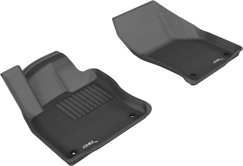 3D MAXpider 2015-2018 Volkswagen Golf Kagu 1st Row Floormat - Black - BOLT Motorsports
