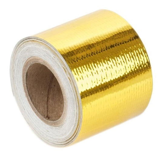 Torque Solution Torque Solution Gold Reflective Heat Tape Universal 2inx30ft - BoltMotorsports