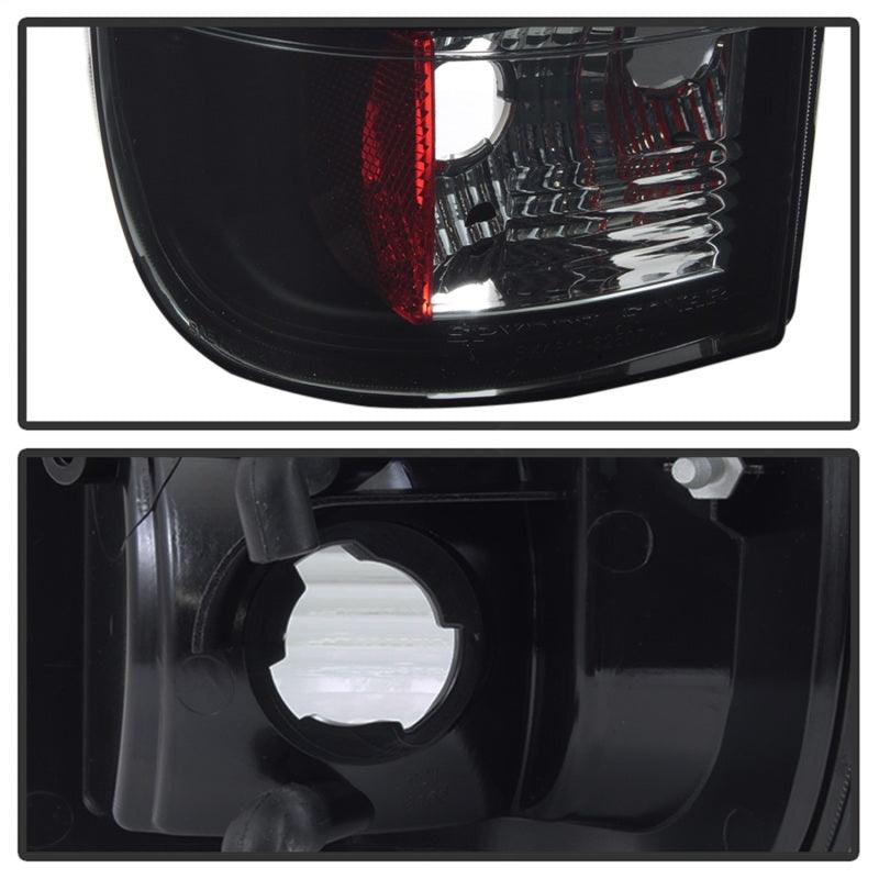 Spyder 97-03 Ford F150 Stylsd. F250 V3 Lght Bar LED Tail Lights - Blk Smk ALT-YD-FF15097V3-LBLED-BSM - BOLT Motorsports