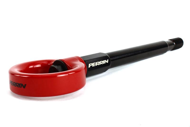Perrin 08-14 Subaru WRX/STI Tow Hook Kit (Front) - Red - BOLT Motorsports