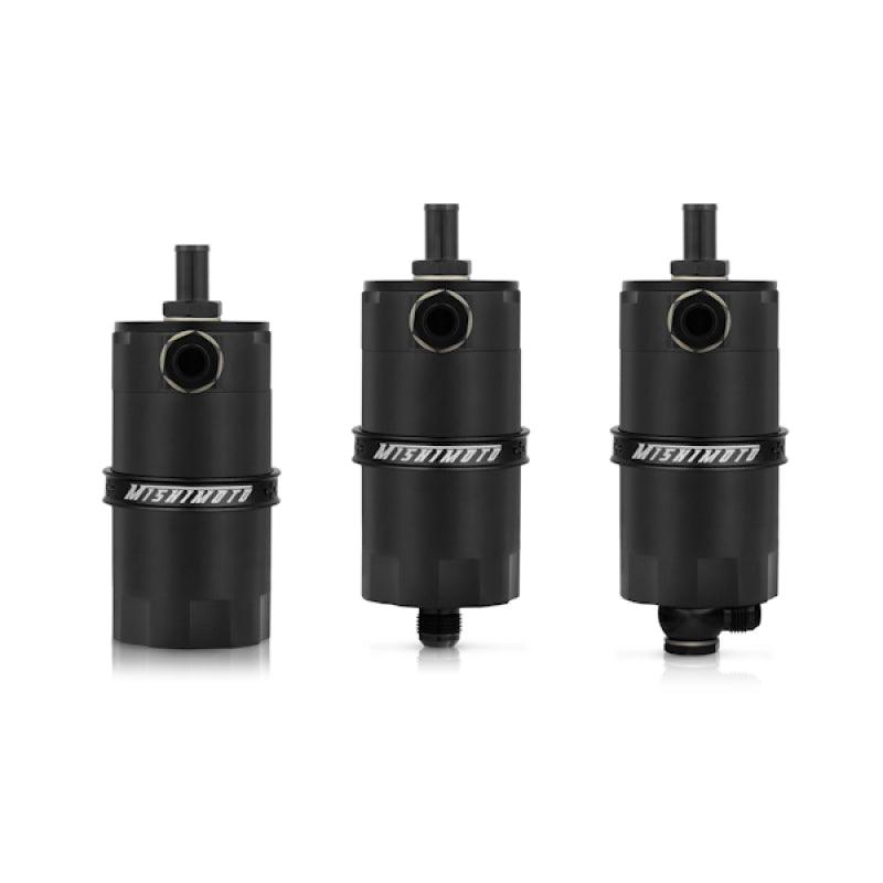 Mishimoto Universal Baffled Oil Catch Can - Black - BOLT Motorsports