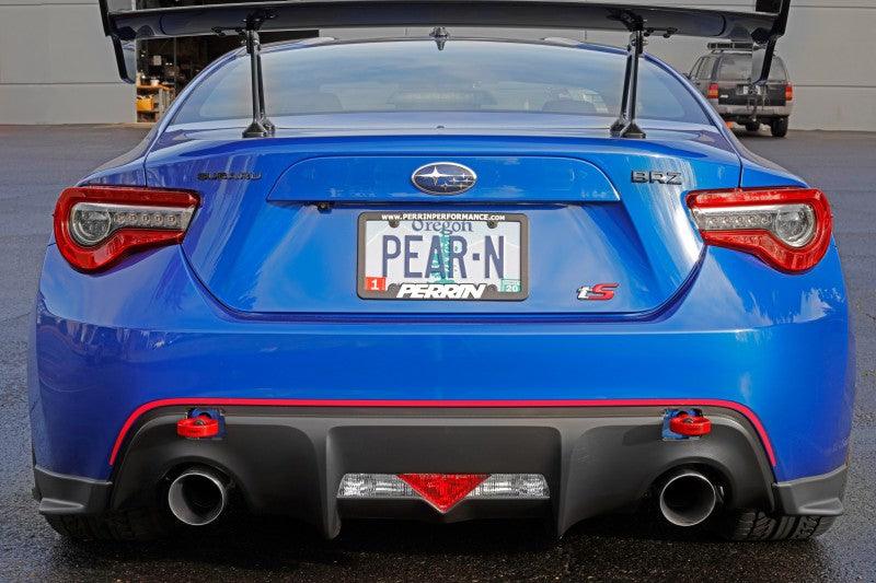 Perrin 13-20 & 2022 Subaru BRZ / 13-16 Scion FRS / 17-20 Toyota 86 Tow Hook Kit (Rear) - Red - BOLT Motorsports