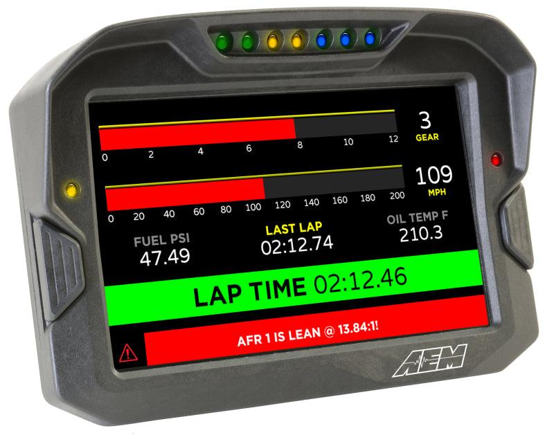 AEM CD-7 Non Logging GPS Enabled Race Dash Carbon Fiber Digital Display w/o VDM (CAN Input Only) - BOLT Motorsports