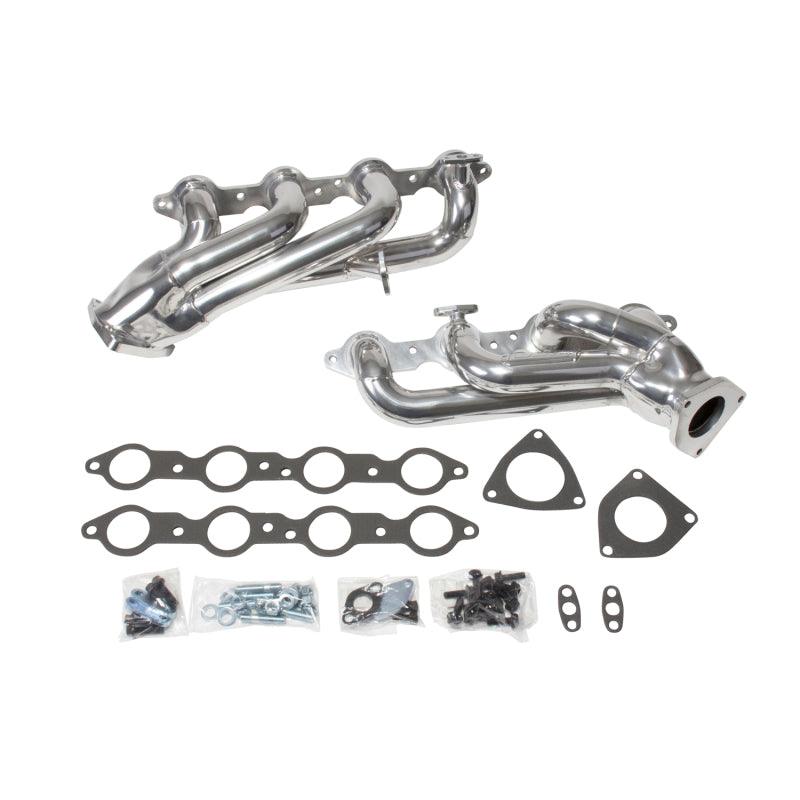 BBK 99-04 GM Truck SUV 4.8 5.3 Shorty Tuned Length Exhaust Headers - 1-3/4 Silver Ceramic - BOLT Motorsports