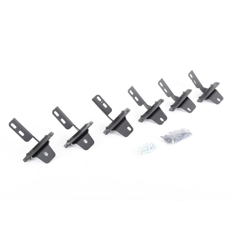 Go Rhino 2021+ Ford Bronco Brackets for RB Running Boards Textured Black - BOLT Motorsports