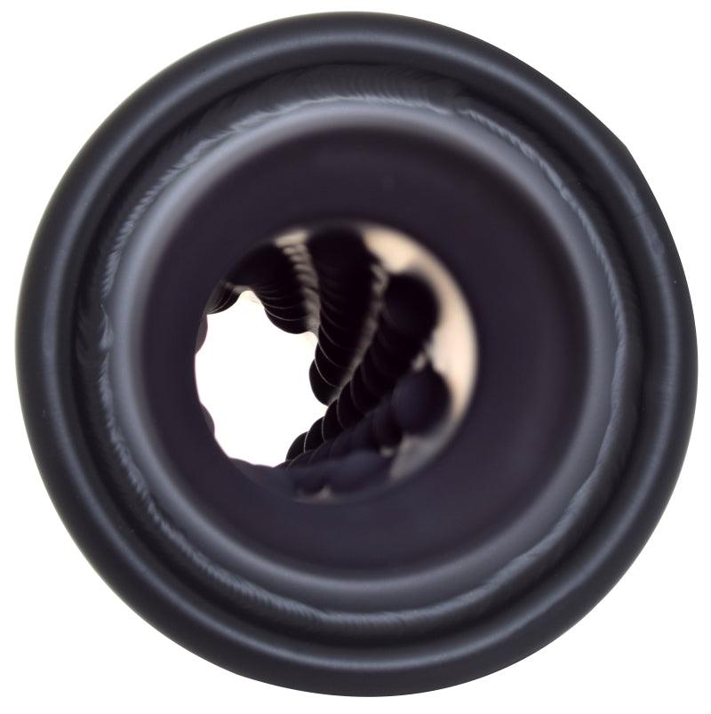 Gibson Rolled Edge Angle-Cut Muffler Quiet Tip - 4in OD/2.25in Inlet/12in Length - Black Ceramic - BOLT Motorsports