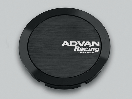 Advan Advan Full Flat 63mm Centercap - Black - BoltMotorsports
