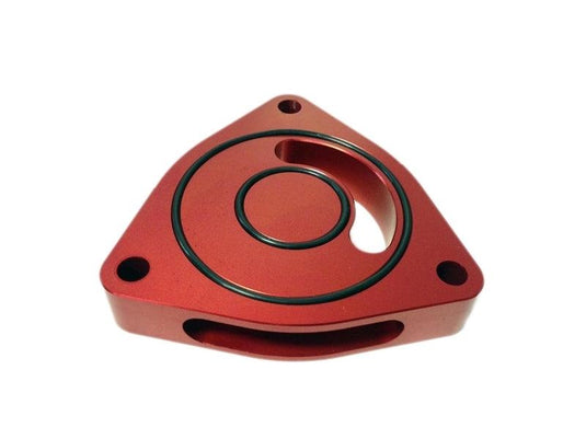 Torque Solution Torque Solution Blow Off BOV Sound Plate (Red) - 2016+ Honda Civic 1.5T - BoltMotorsports