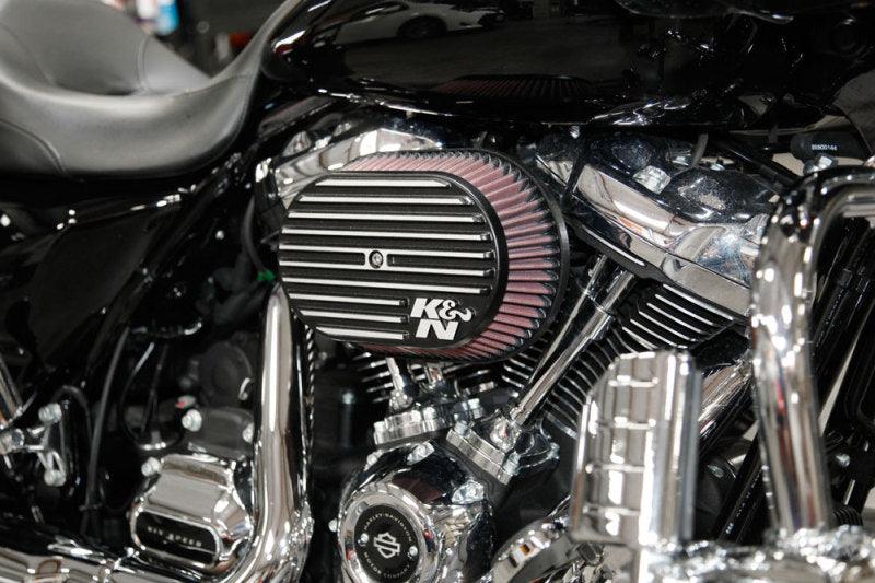 K&N Engineering K&N Street Metal Intake System for 02-06 Harley Davidson Road King F/I 88cl Side Draft Dyna/Softail - BoltMotorsports