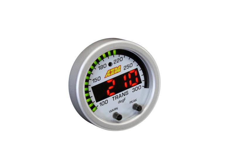 AEM X-Series Temperature 100-300F Gauge Kit (ONLY Black Bezel and Water Temp. Faceplate) - BOLT Motorsports