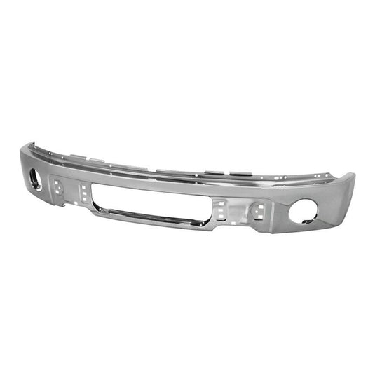 SPYDER Spyder Ford F150 09-14 w/Fog Light Hole w/o Harley Model Front Bumper - Chrome (OEM 9L3Z17757B) - BoltMotorsports