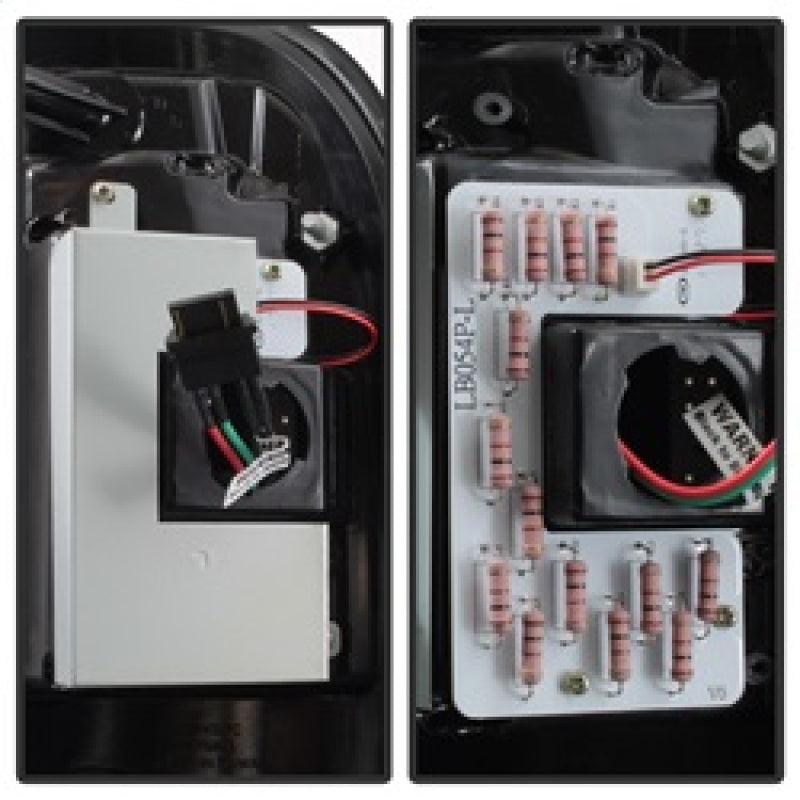 Spyder 97-03 Ford F150 Stylsd. F250 V3 Lght Bar LED Tail Lights - Blk Smk ALT-YD-FF15097V3-LBLED-BSM - BOLT Motorsports