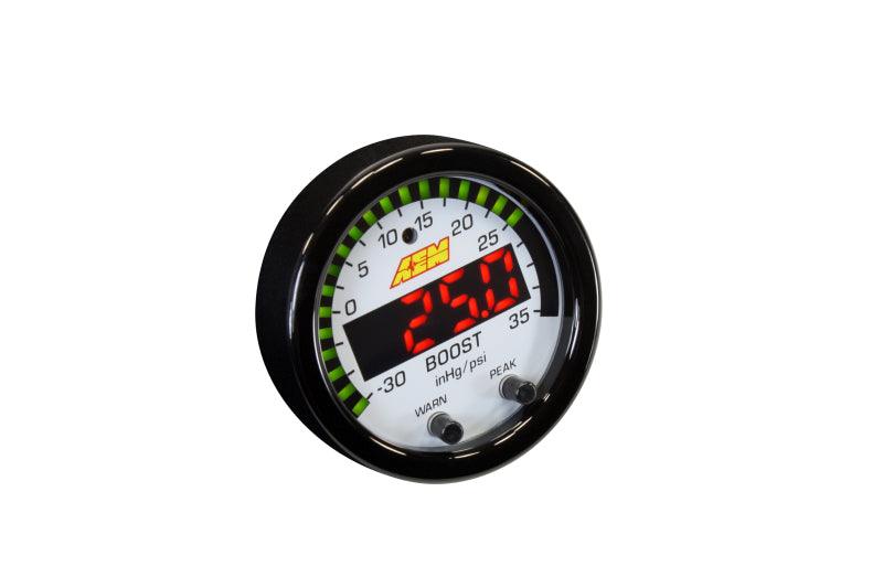 AEM X-Series Boost Pressure -30inHg 35psi Gauge - BOLT Motorsports