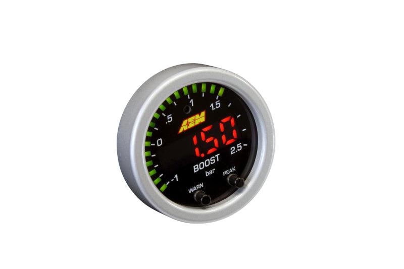 AEM X-Series Boost Pressure -30inHg 35psi Gauge - BOLT Motorsports