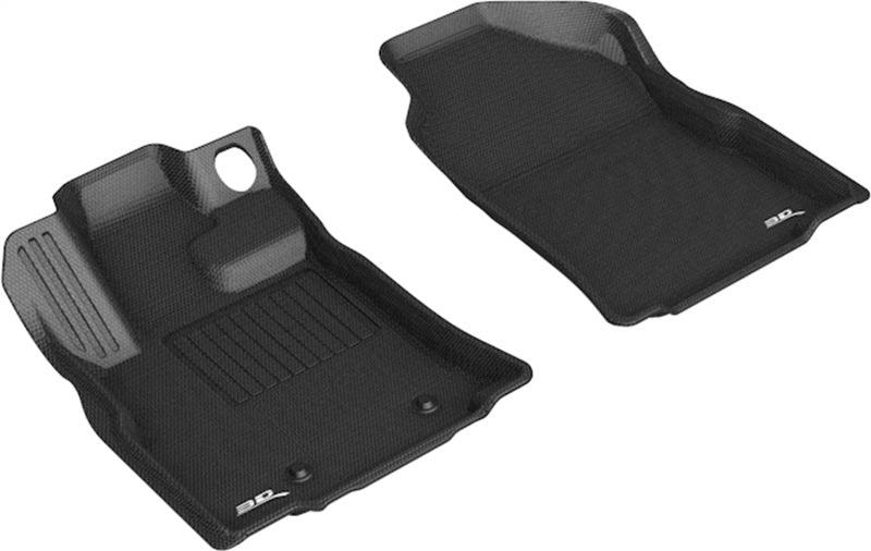 3D MAXpider 19-23 Subaru Ascent Kagu 1st Row Floormat - Black - BOLT Motorsports