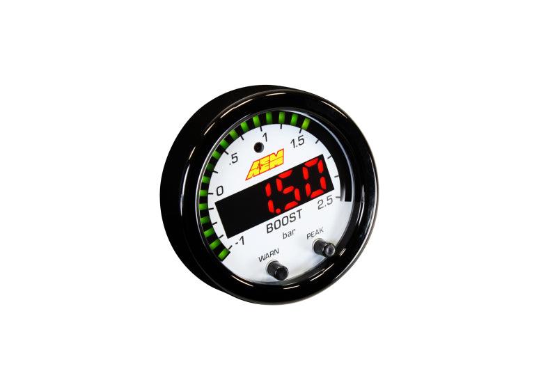 AEM X-Series Boost Pressure -30inHg 35psi Gauge - BOLT Motorsports