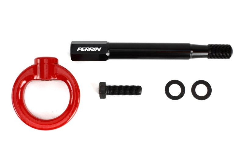 Perrin 13-20 & 2022 Subaru BRZ / 13-16 Scion FRS / 17-20 Toyota 86 Tow Hook Kit (Rear) - Red - BOLT Motorsports