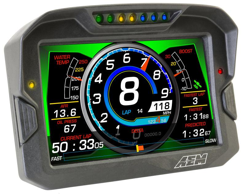AEM CD-7 Non Logging GPS Enabled Race Dash Carbon Fiber Digital Display w/o VDM (CAN Input Only) - BOLT Motorsports